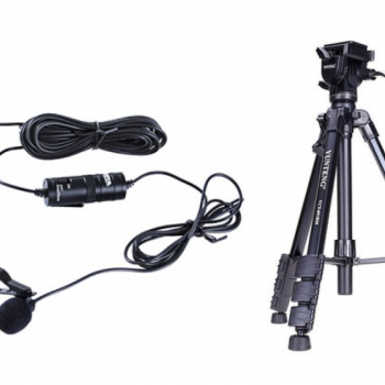 Combo Chân máy + Bộ micro dây dài
